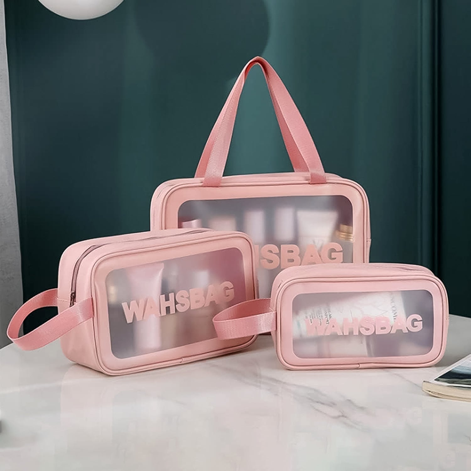 Travel Toiletry Bag, Set of 3