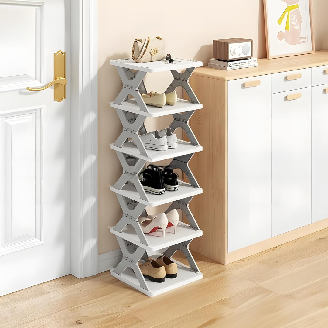 Foldable 6-Layer Shoe Rack