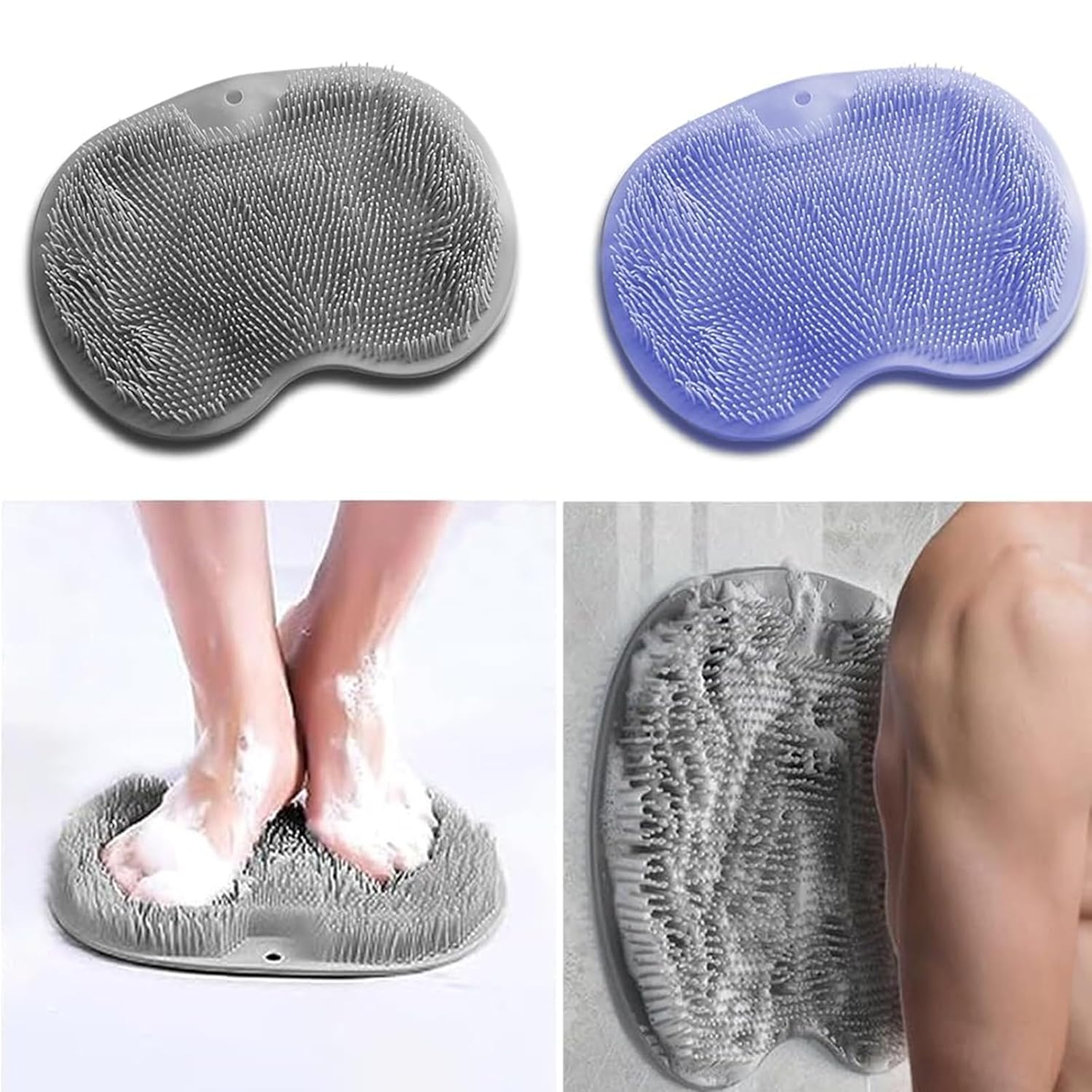 Suction Massage Bath Mat, Set of 4