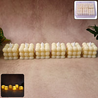 Decorative Led Bubble Candles (6 Pc  Set)