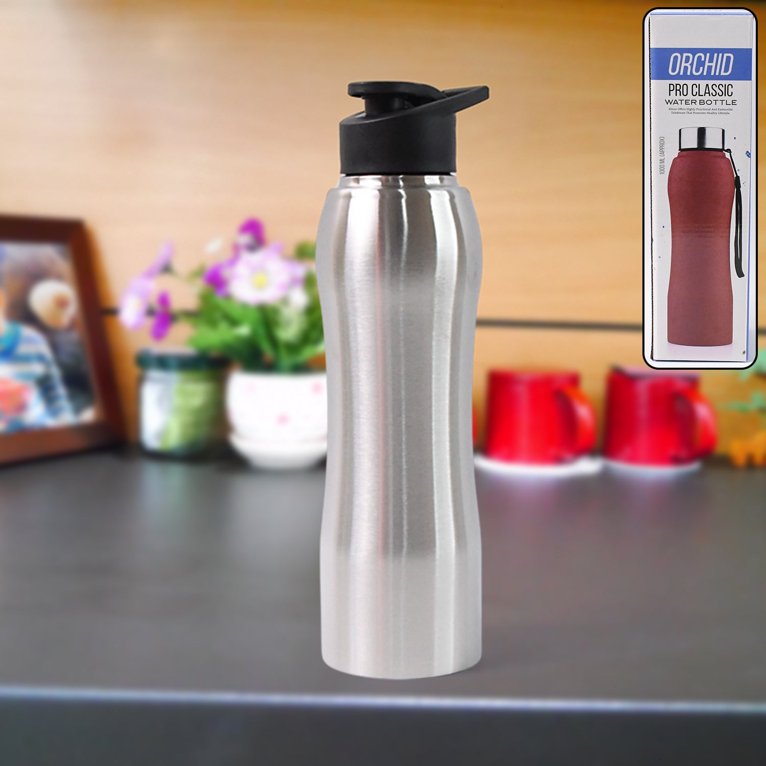 Stainless Steel Vacuum Insulated Bottle, 1L