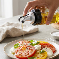 Glass Oil Dispenser Bottle  No-drip Spout 170 Ml Capacity