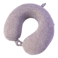 U Shaped Soft Travel Neck Pillow Grey Melange Head Neck Support (1 Pc)
