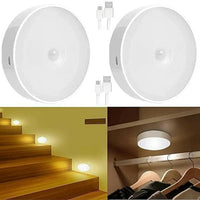 Rechargeable Motion Sensor LED Night Light with USB Charging