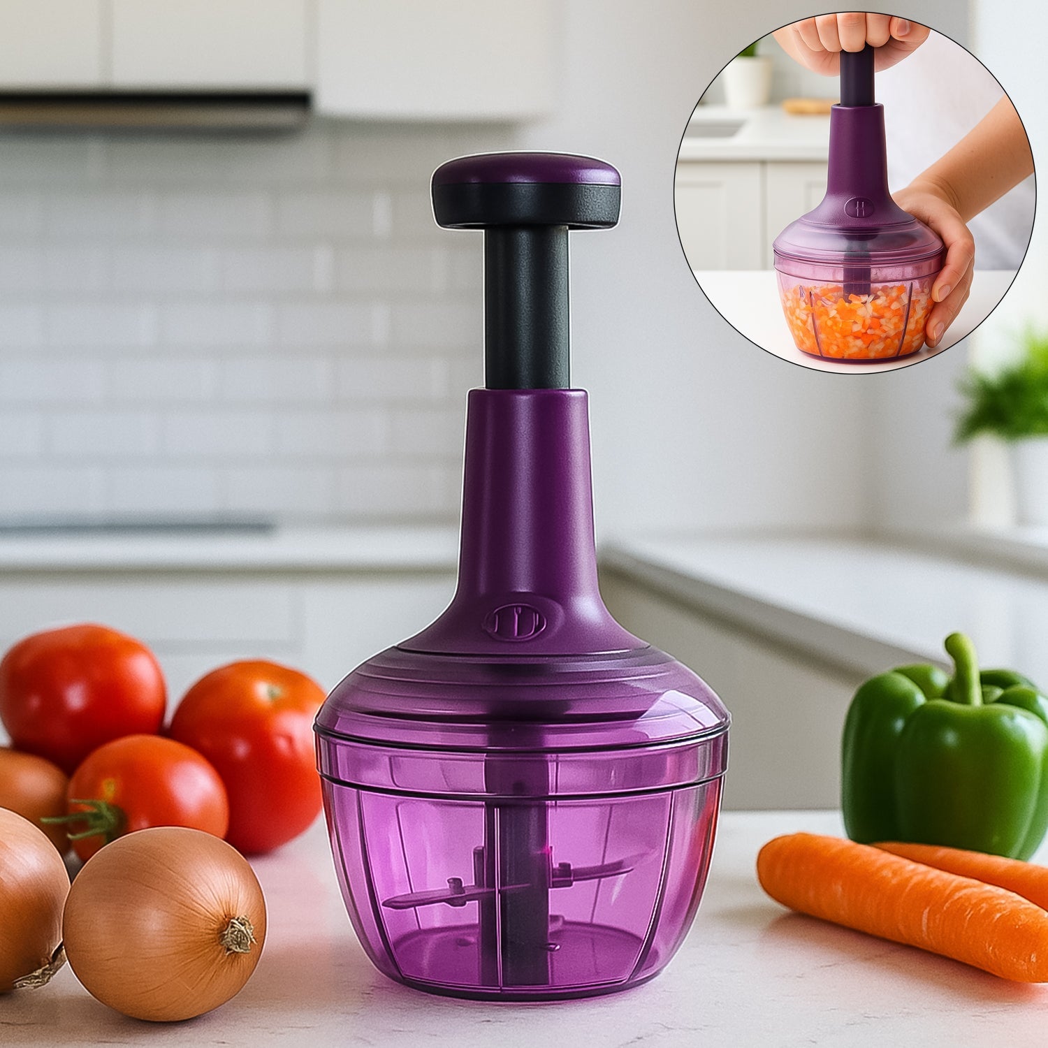 Supermom Manual Push Chopper, 650ml