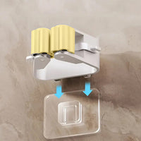 2177 Magic Sticker Series Self Adhesive Mop And Broom Holder