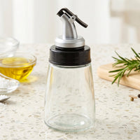 Glass Oil Dispenser Bottle  No-drip Spout 170 Ml Capacity
