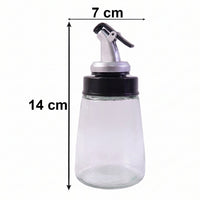 Glass Oil Dispenser Bottle  No-drip Spout 170 Ml Capacity