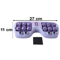 Manual Plastic Roller Foot Massager With Acupressure Nodes For Both Feet (1 Pc)