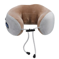 U Shaped Electric Neck Massage Pillow Cordless Travel Neck Massager (1 Pc)