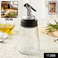 Glass Oil Dispenser Bottle  No-drip Spout 170 Ml Capacity