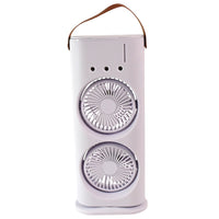 Electric Fan Desktop Double-head Powerful Air Cooler (1 Pc  With Remote)