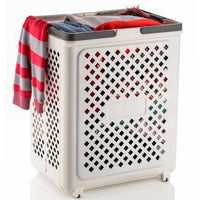 Multipurpose Foldable Laundry Basket With Wheels