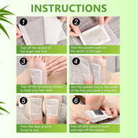 Detox Foot Pads With Ginger  Salt  10 Pcs  Velvet Wellness